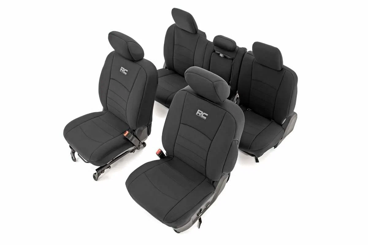 Fits Ram 1500(09-18) Seat Covers FR Bucket RR w_Arm Rest 91029